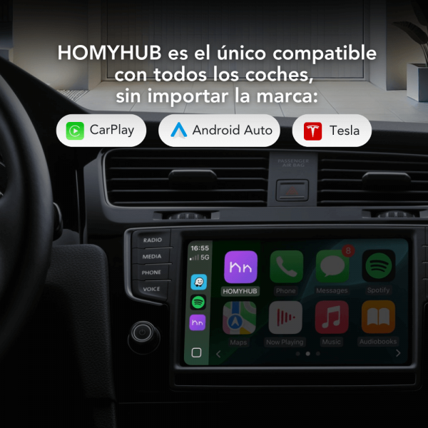 HOMYHUB CarPlay Android Auto Tesla