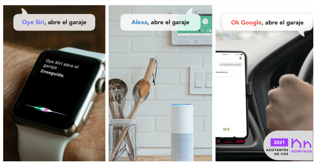 Abre las puertas de su garaje con Siri Alexa y Google