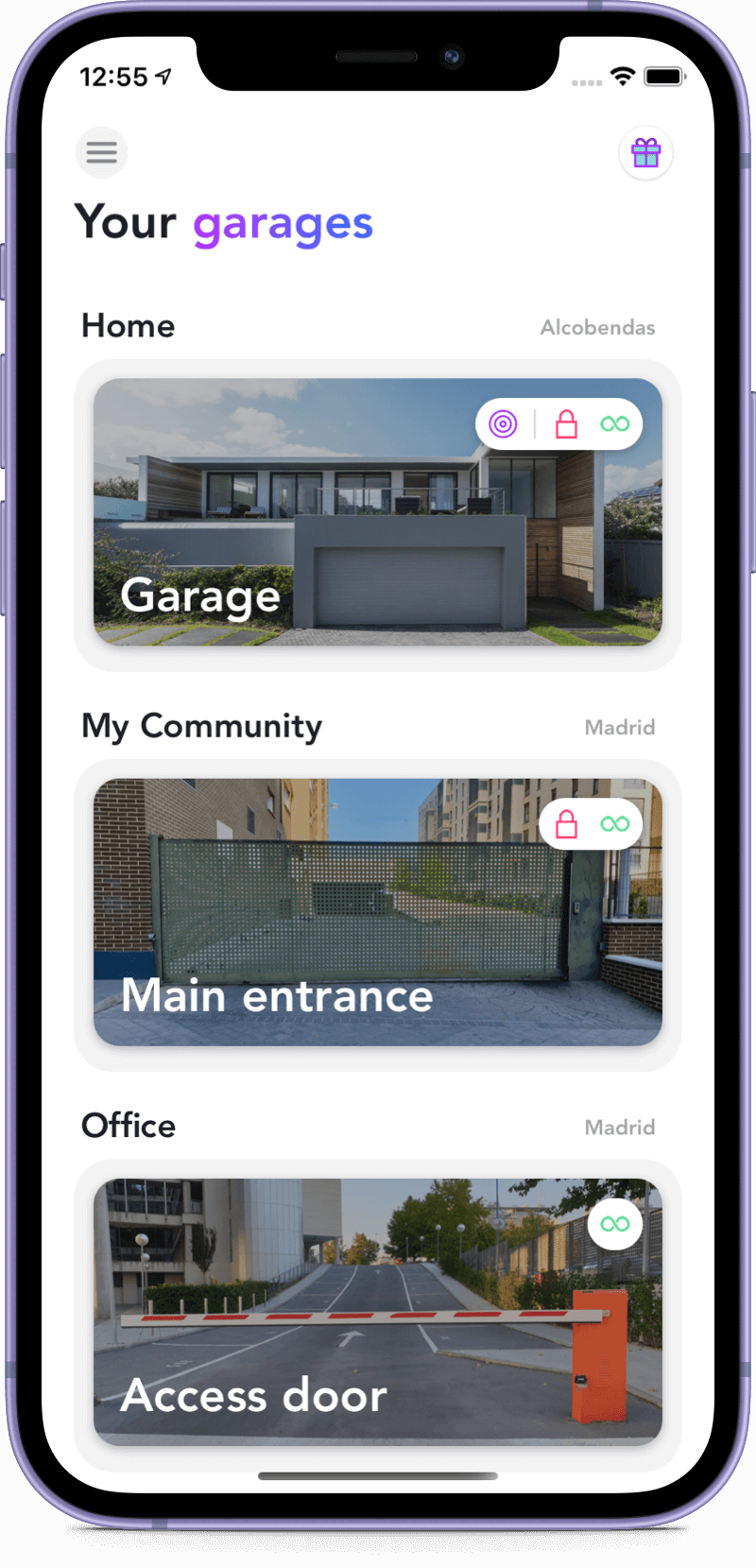 Open your garage with your mobile phone