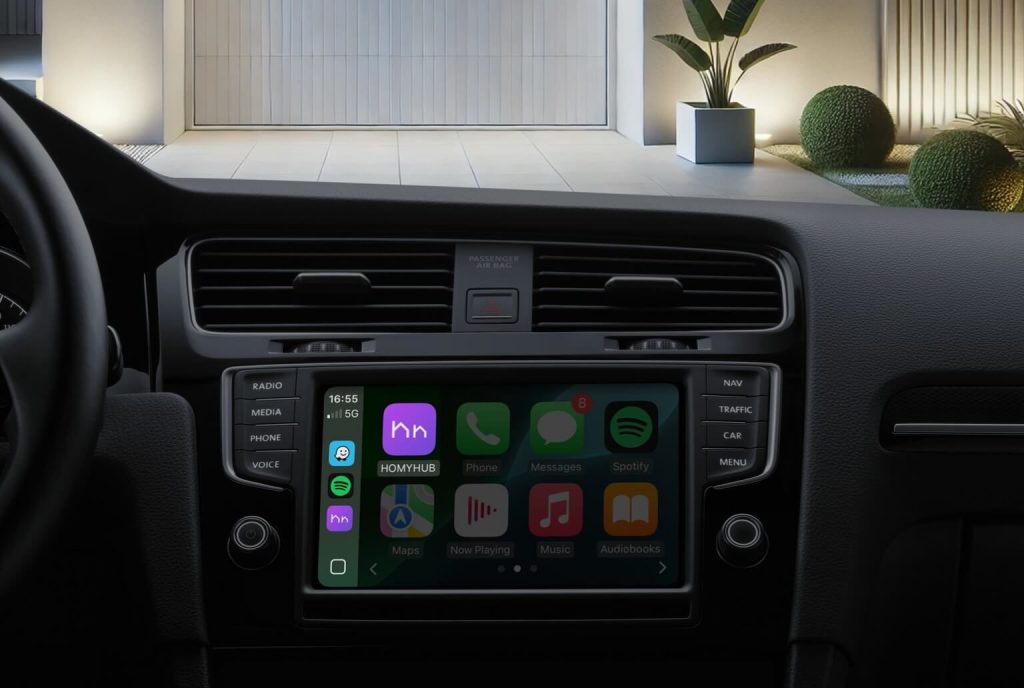 Abrir el garaje con carplay